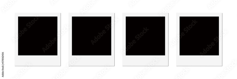 Isolated Polaroid Photo Frames Isolated Polaroid Photo Frames