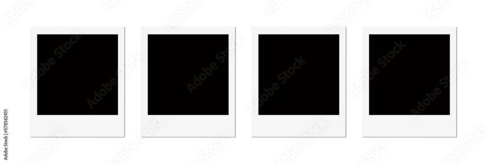 Isolated Polaroid Photo Frames Isolated Polaroid Photo Frames