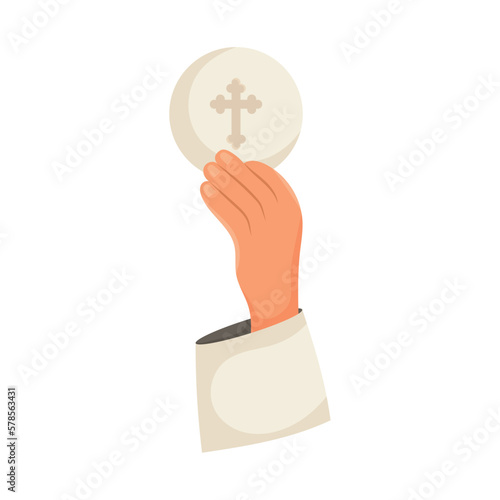 hand with holy host