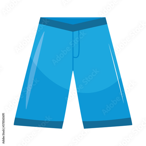 blue shorts swimsuit