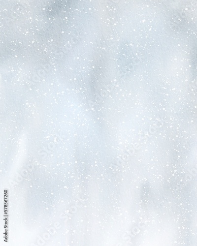 christmas background with snowflakes © Aekkasit watercolors