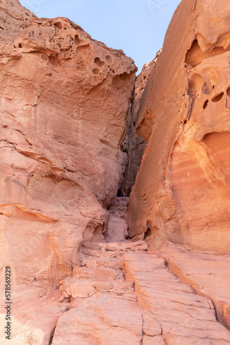 Fantastically beautiful landscape in the national park Timna, near the city of Eilat, in southern Israel