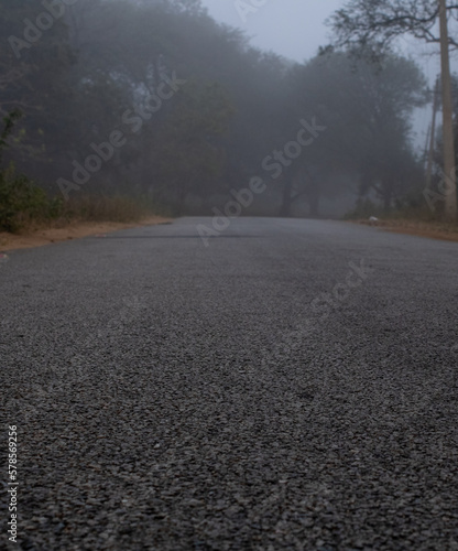 road through the fog