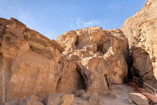 Fantastically beautiful landscape in the national park Timna, near the city of Eilat, in southern Israel