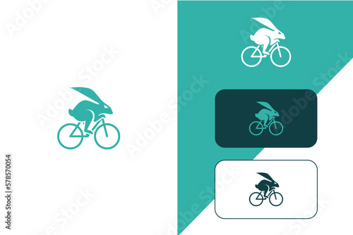 Simple Rabbit Cycling Logo.
