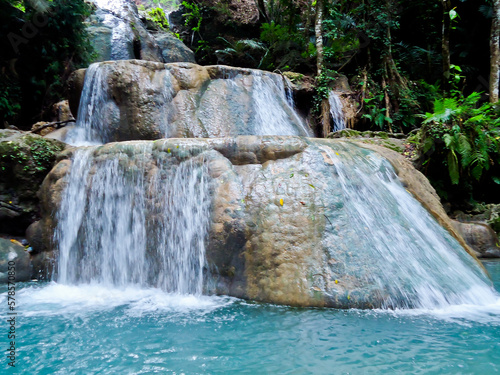 beautiful view of the Seven-level oehala waterfall  East Nusa Tenggara  Indonesia