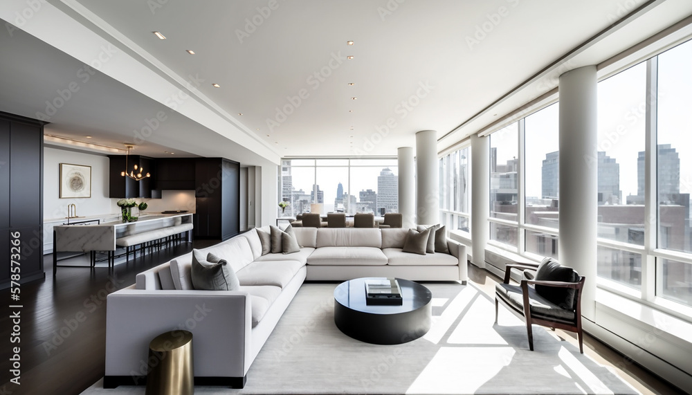 Real estate, A luxurious and modern penthouse located in the heart of ... - Penthouse Apartments With Unique Ceiling City