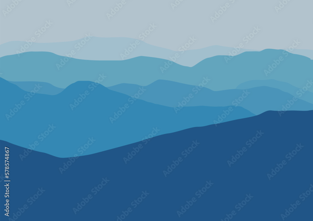 mountains landscape vector design illustration