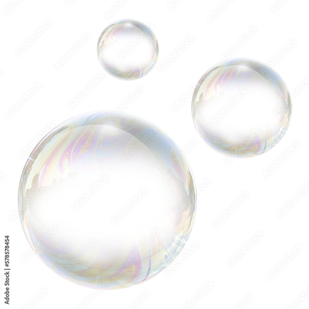 soap bubbles isolated on white PNG bubble transparent - obrazy, fototapety, plakaty 