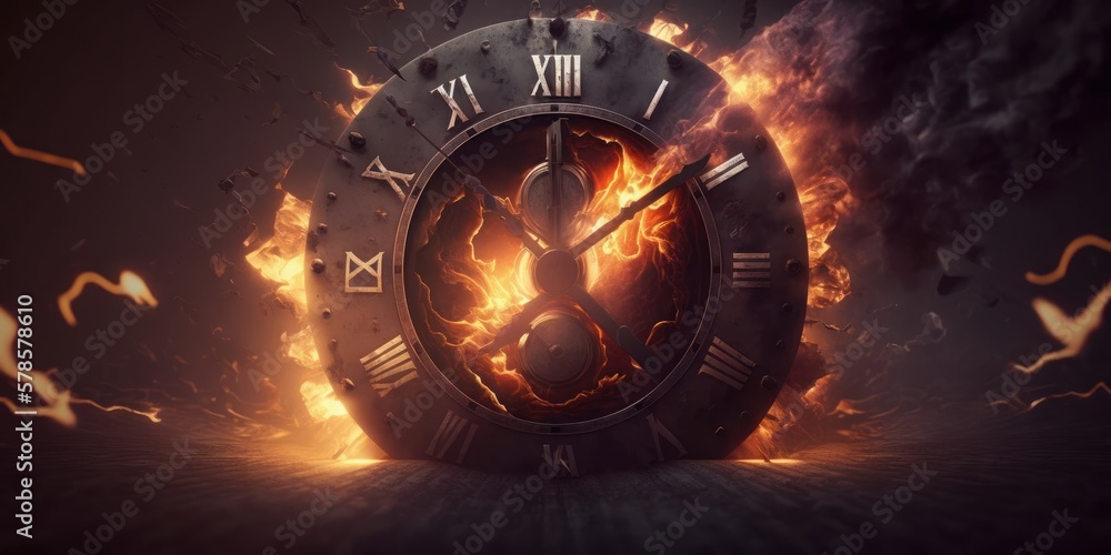 Time crunch, Burning clock working overtime to finish