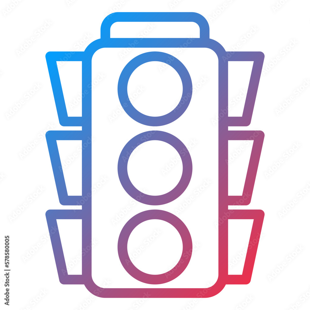 Fototapeta premium Vector Design Traffic Light Icon Style