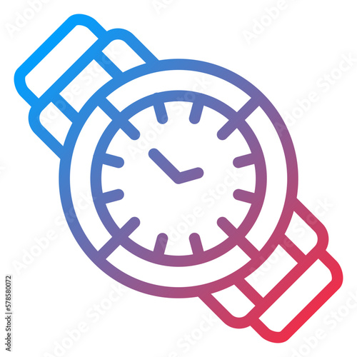 Vector Design Wristwatch Icon Style