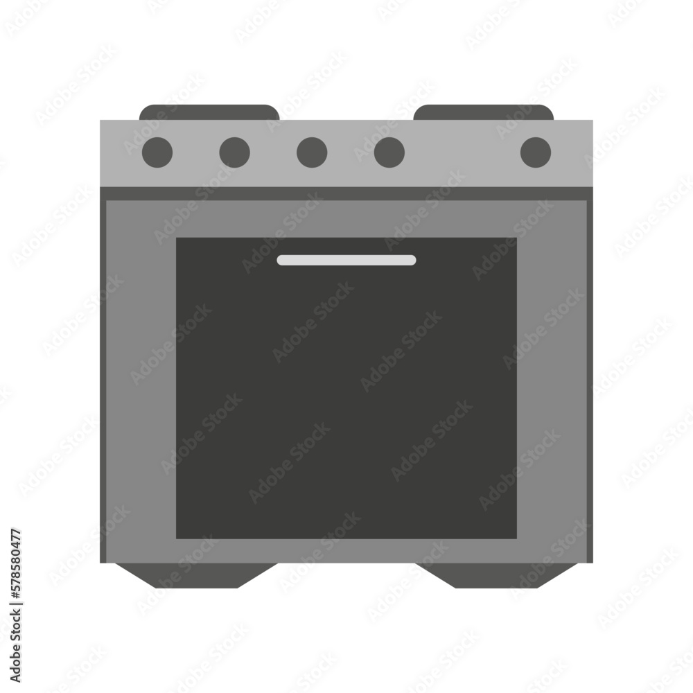 Gas stove icon. Kitchen element. Vector illustration. Gas stove icon. Kitchen element. Vector illustration.
