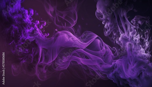 Beautiful abstract background with purple smoke texture. Generative ai
