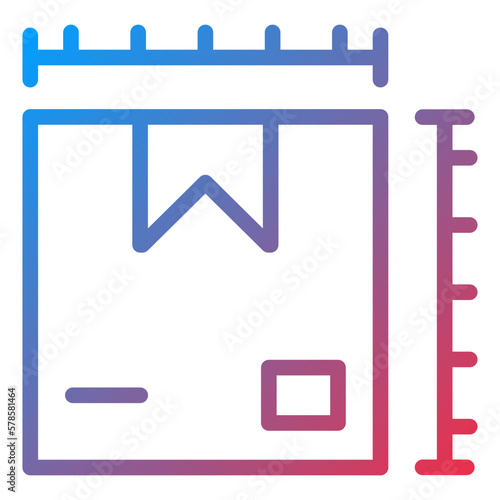Vector Design Parcel Size Icon Style