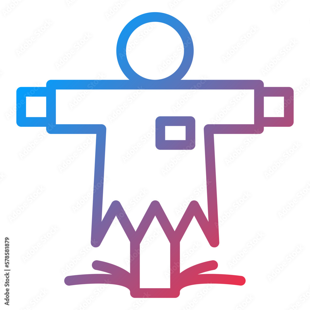 Vector Design Scarecrow Icon Style Vector Design Scarecrow Icon Style