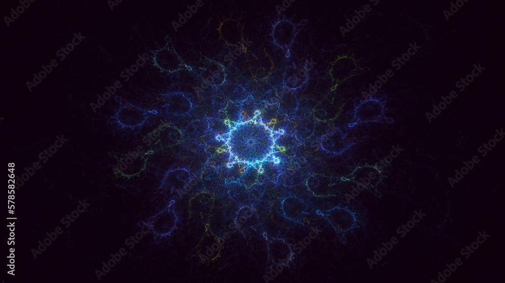 3D rendering abstract circle light background 3D rendering abstract circle light background