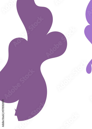 Purple Abstract Shapes Decor Background 