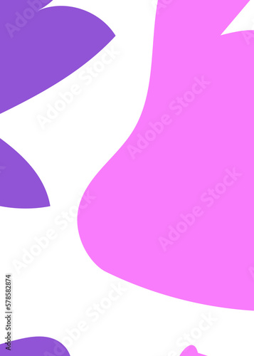 Purple Abstract Shapes Decor Background 