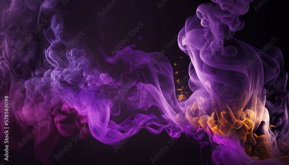 Beautiful abstract background with purple smoke texture. Generative ai Beautiful abstract background with purple smoke texture. Generative ai
