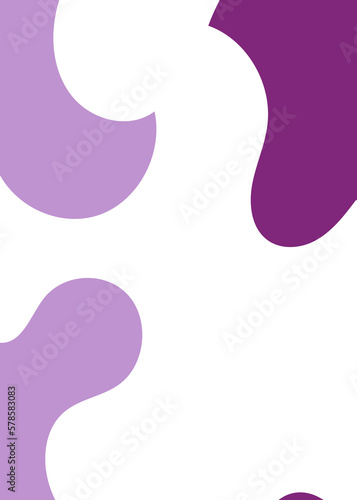 Purple Abstract Shapes Decor Background 