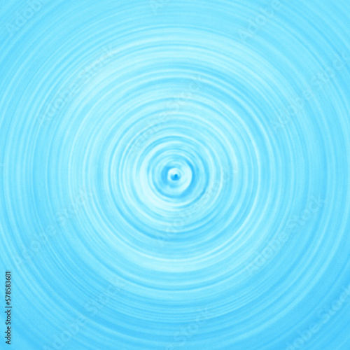 Top view of water circles on light blue abstract background. Beauty products background