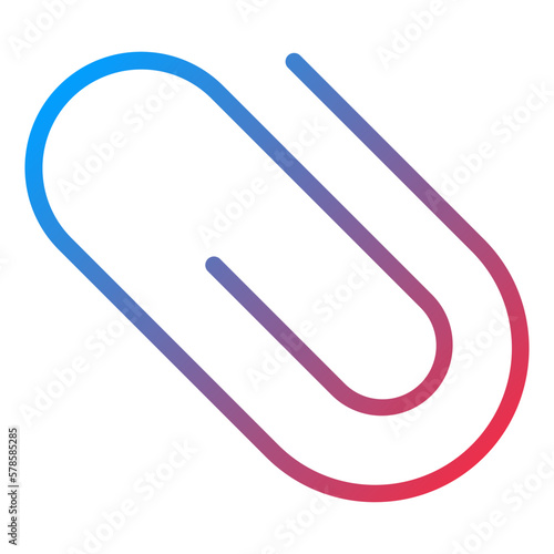 Vector Design Paperclip Icon Style