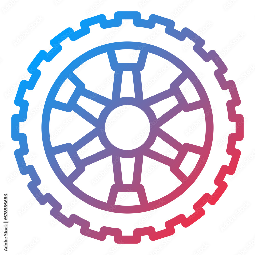Obraz premium Vector Design Wheel Icon Style