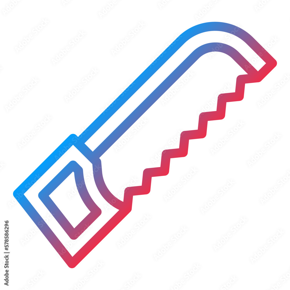 Vector Design Hacksaw Icon Style Vector Design Hacksaw Icon Style