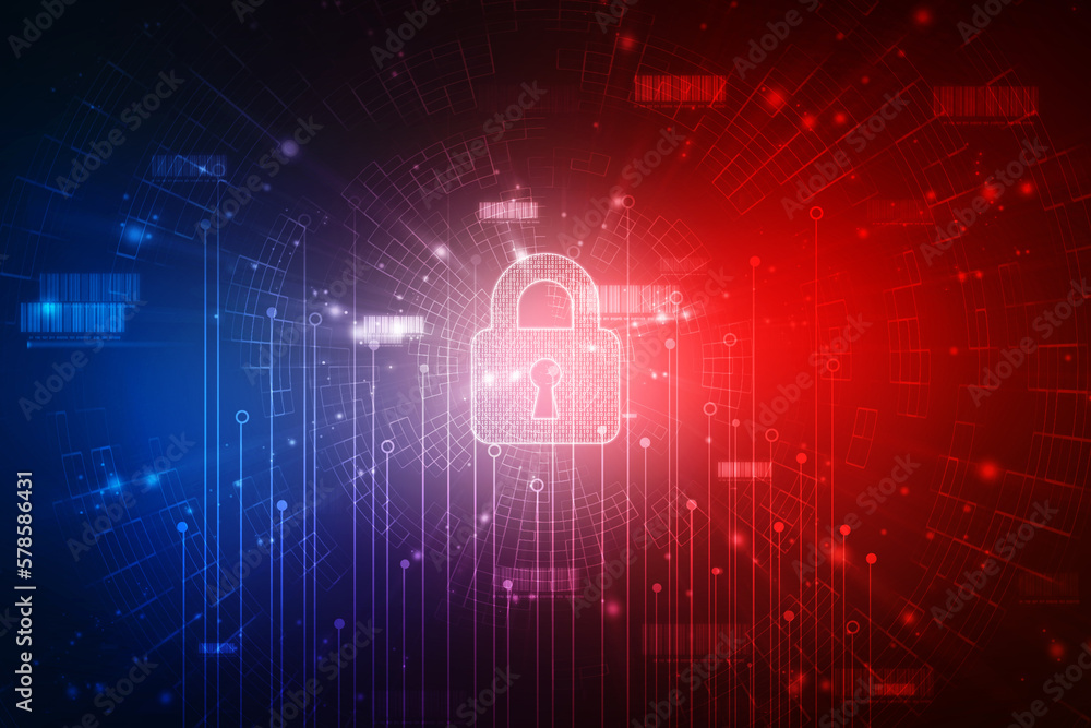 2d illustration Safety concept: Closed Padlock on digital background
2d illustration Safety concept: Closed Padlock on digital background