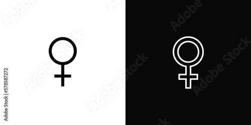 female symbol set . Vector illustration.