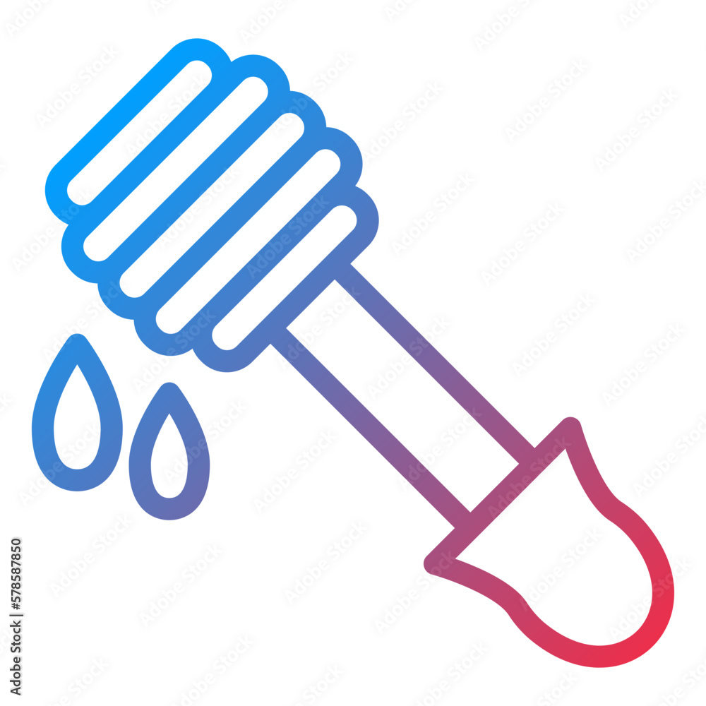 Vector Design Honey Dipper Icon Style Vector Design Honey Dipper Icon Style