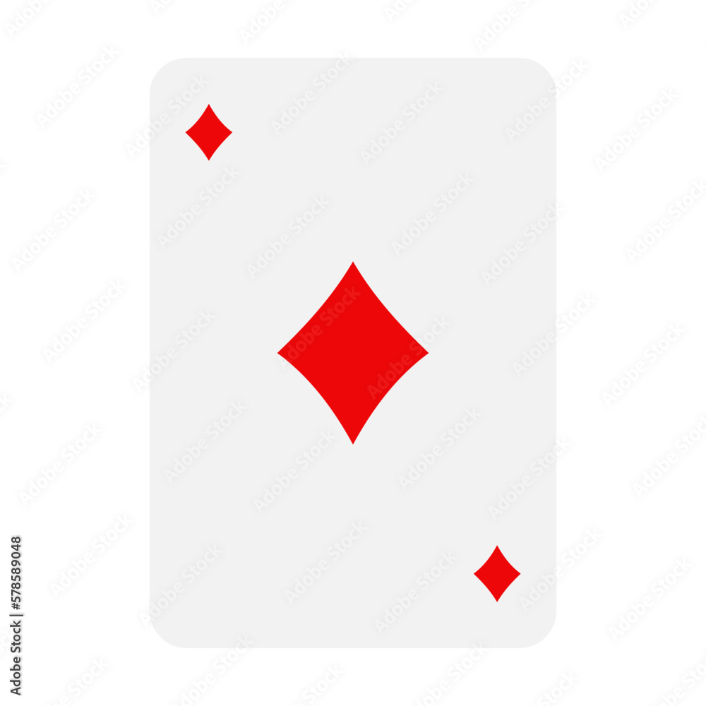Obraz premium Flat Casino Card