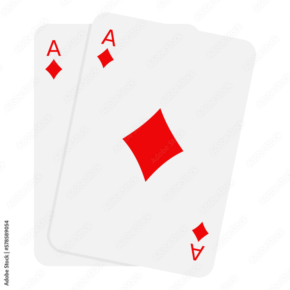 Obraz premium Flat Casino Card