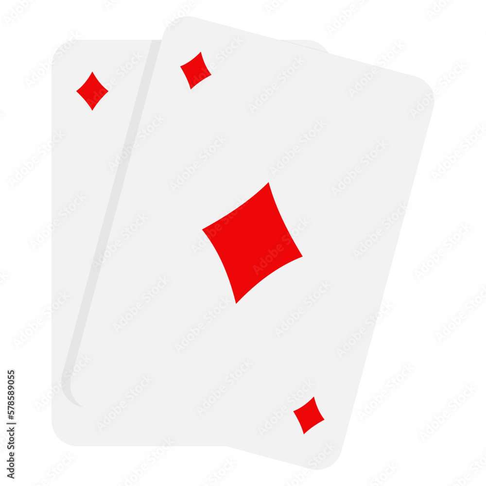 Obraz premium Flat Casino Card