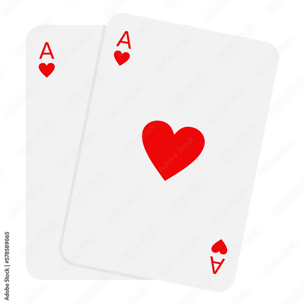 Obraz premium Flat Casino Card