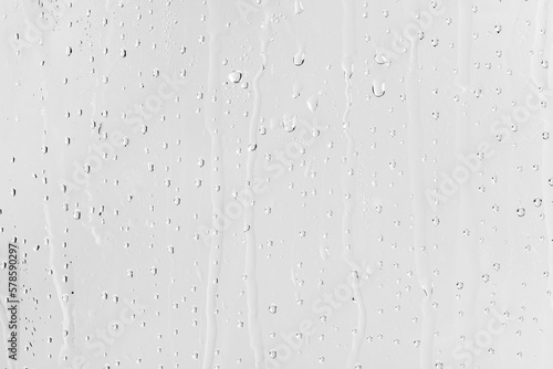 Print op canvas water rain drop drops transparent rainy droplets glass effect