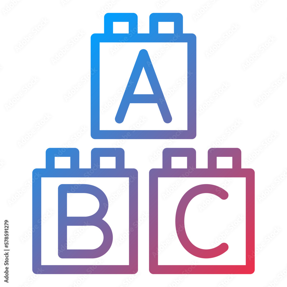Vector Design Blocks Icon Style Vector Design Blocks Icon Style