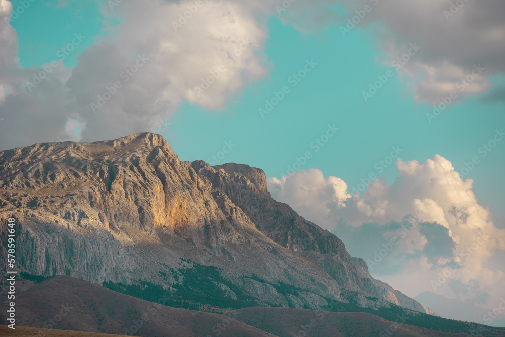 Breathtaking mountain landscape. The Anti Taurus Mountains. Aladaglar National Park. Turkey..