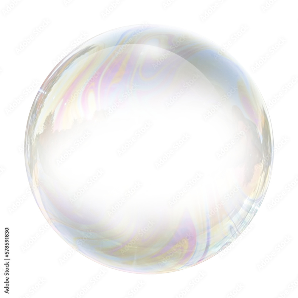 soap bubble isolated on a transparent background detergent  foam bubbles  PNG - obrazy, fototapety, plakaty 