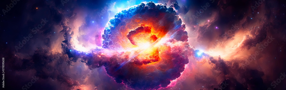 Galaxy and light. Planets, stars and galaxies in outer space Generative AI Galaxy and light. Planets, stars and galaxies in outer space Generative AI