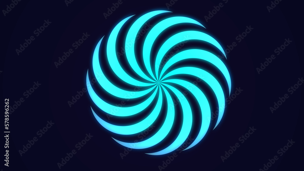 Abstract spiral generating background. Abstract spiral background. Circlcular background. VJ loop.