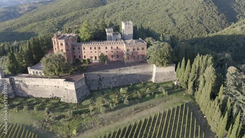 Italy, Tuscany, Province of Siena, Ricasoli Winery, Chianti Region, Castello di Brolio, Brolio Castle photo