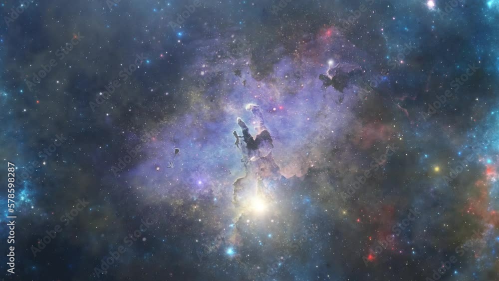 fly to the nebula, starry sky, outer space. fly to the nebula, starry sky, outer space.