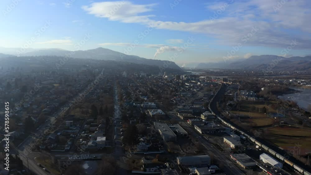 Aerial View of Kamloops: A City Emerging from the Mist Aerial View of Kamloops: A City Emerging from the Mist