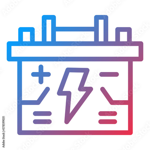 Vector Design Accumulator Icon Style