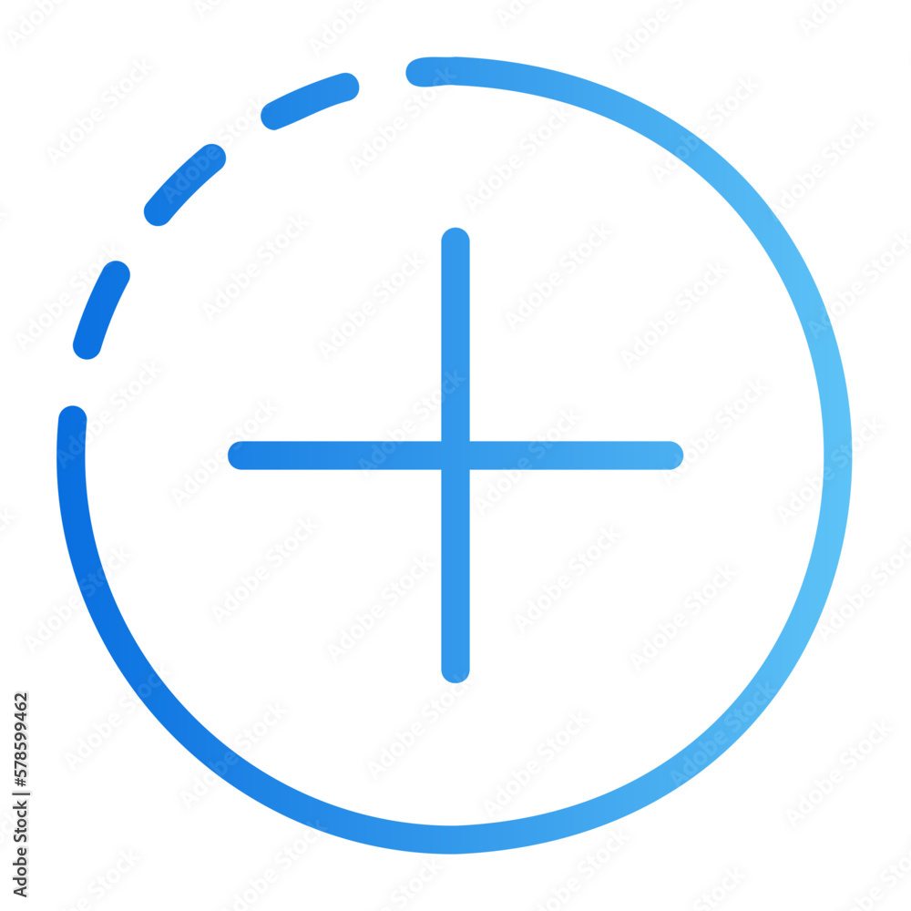 Fototapeta premium add gradient icon