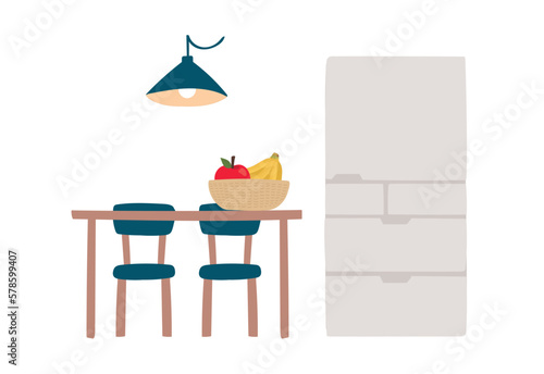 シンプルでモダンなダイニングイメージ