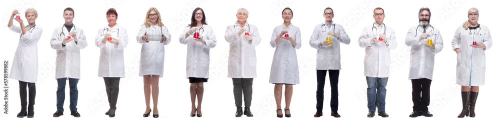 laboratory assistant holding a flask with liquid isolated laboratory assistant holding a flask with liquid isolated