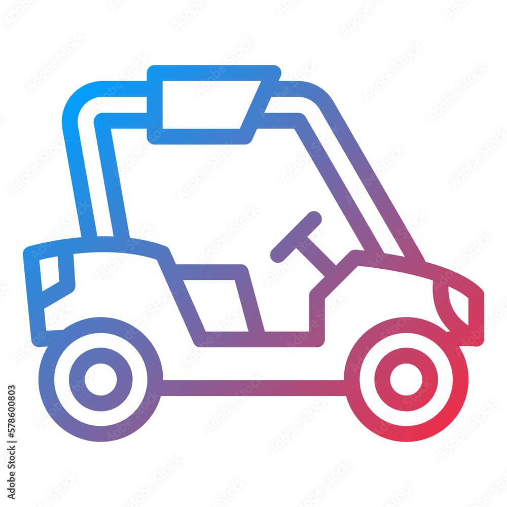Vector Design Buggy Car Icon Style Vector Design Buggy Car Icon Style